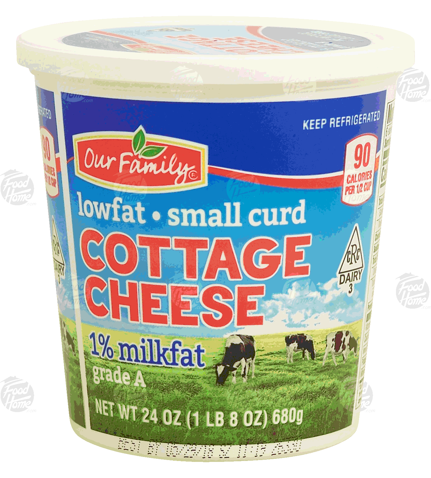 Our Family  cottage cheese, small curd, 1% milkfat Full-Size Picture